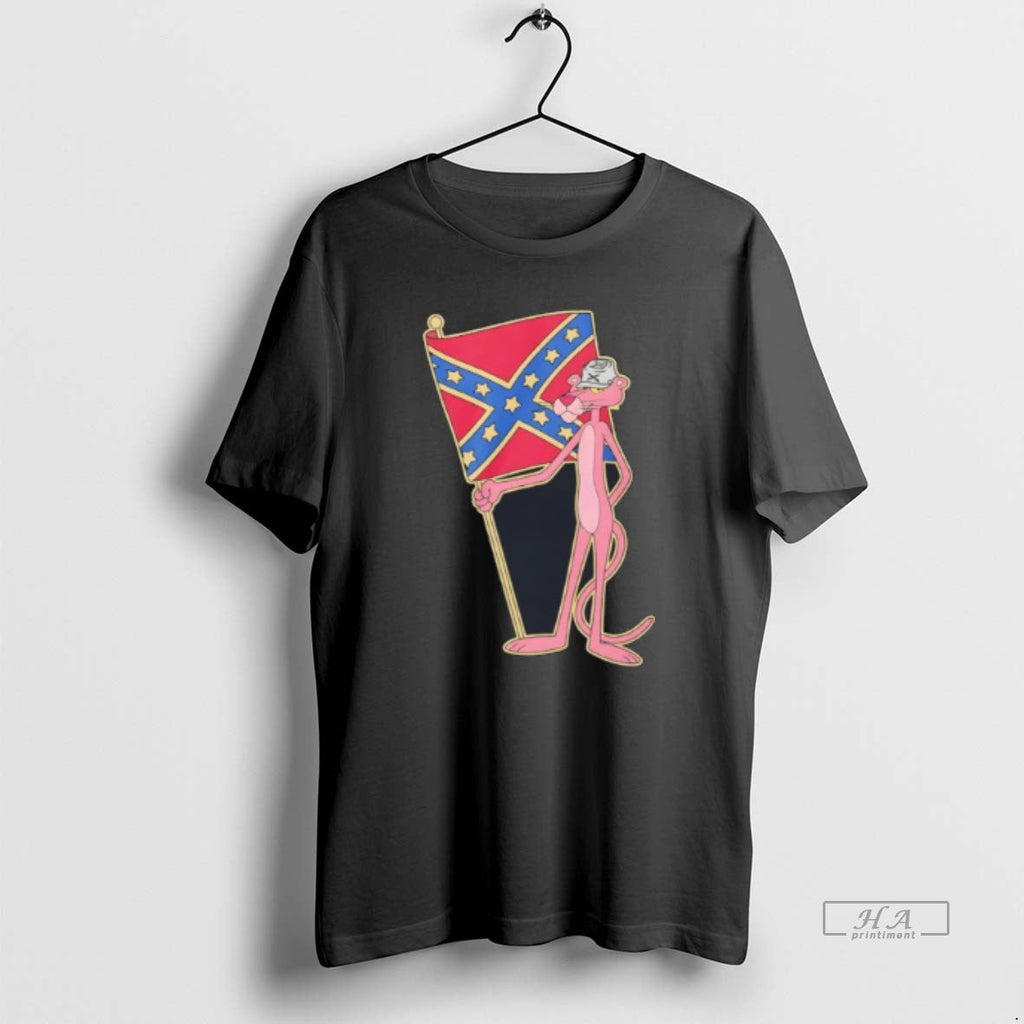Official Pink Panther Confederate Flag - Adult & Kids T-Shirts, Sweatshirts & Hoodies apparel design preview 1