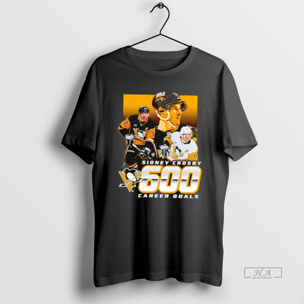 Official Pittsburgh Penguins Sidney Crosby 600 Career - Adult & Kids T-Shirts, Sweatshirts & Hoodies apparel design preview 1