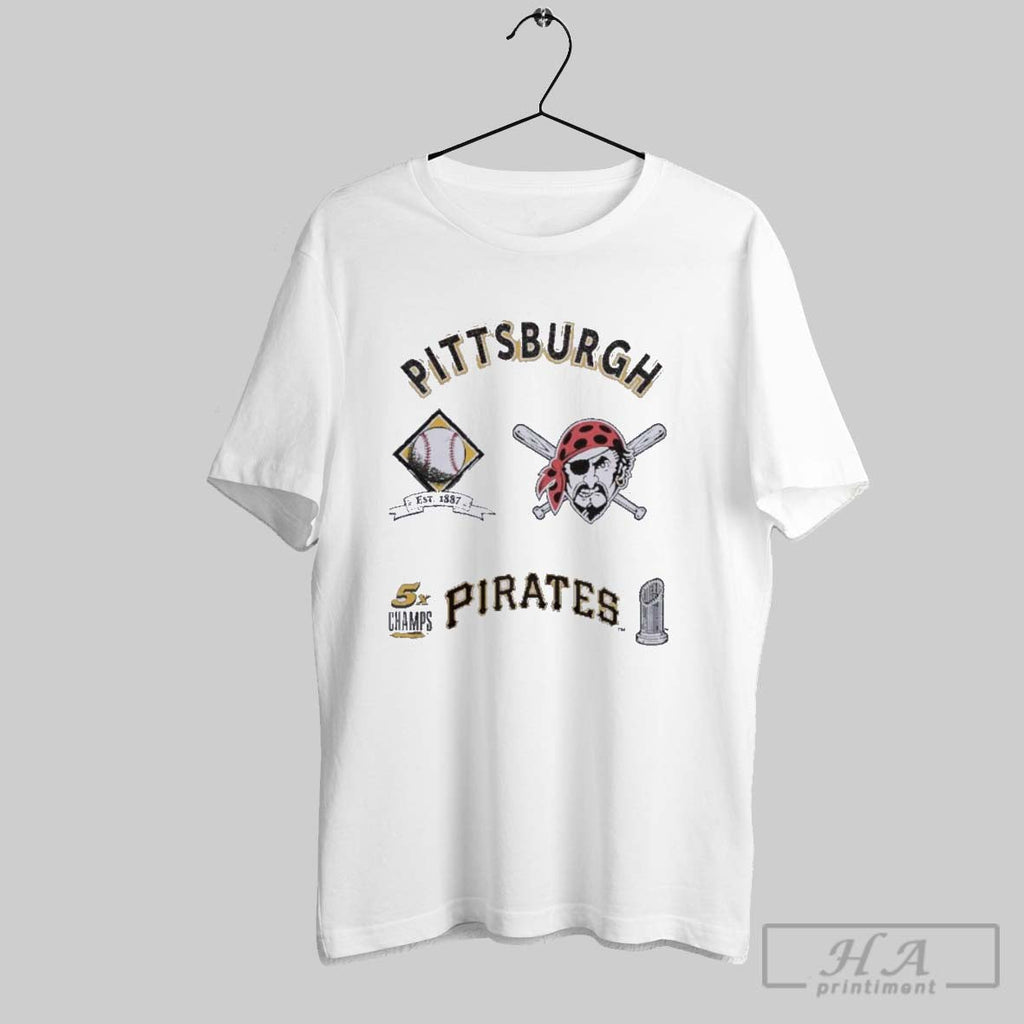 Official Pittsburgh Pirates Defined 5x Champions - Adult & Kids T-Shirts, Sweatshirts & Hoodies apparel design preview 1