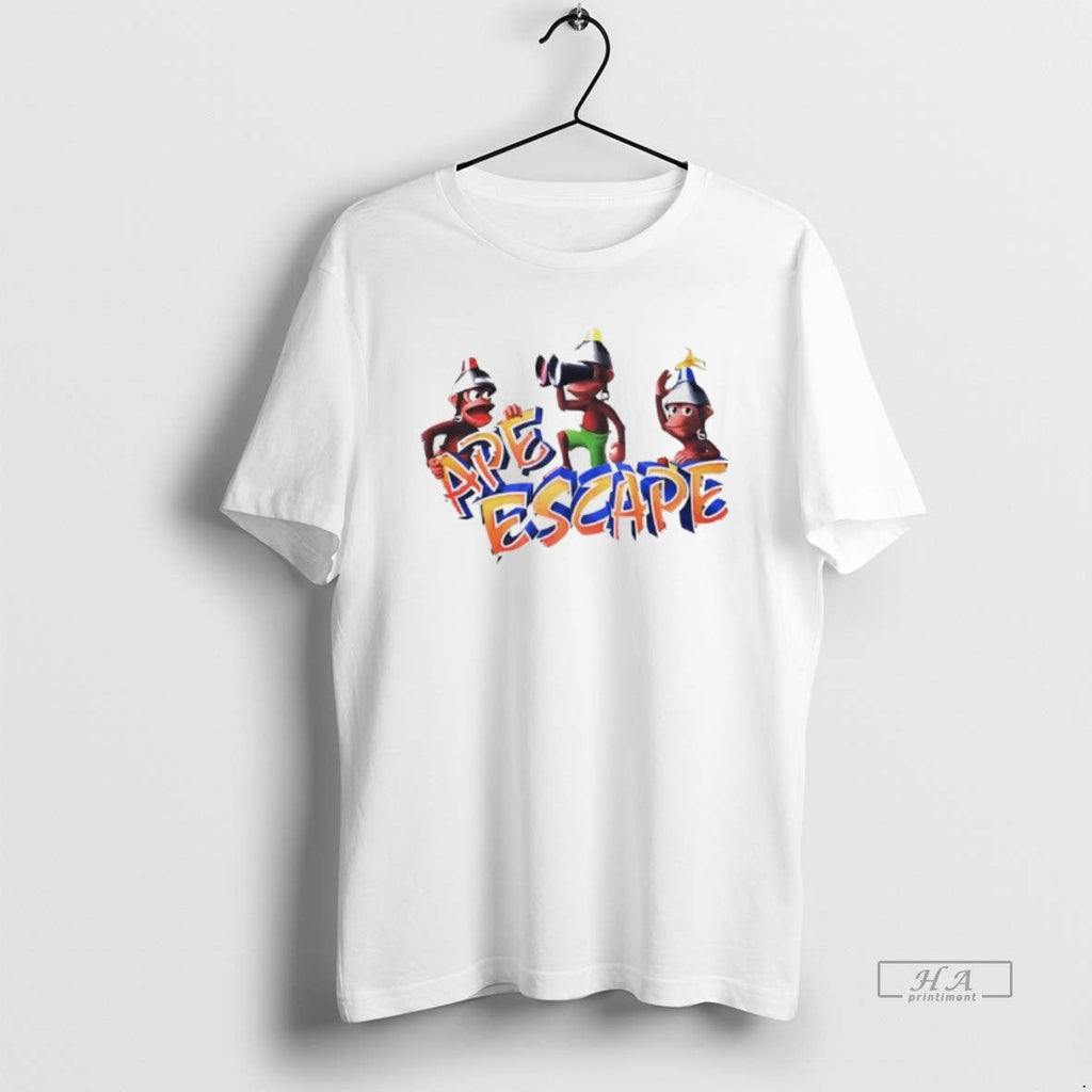 Official Playstation Ape Escape Monkey Cartoon - Adult & Kids T-Shirts, Sweatshirts & Hoodies apparel design preview 1
