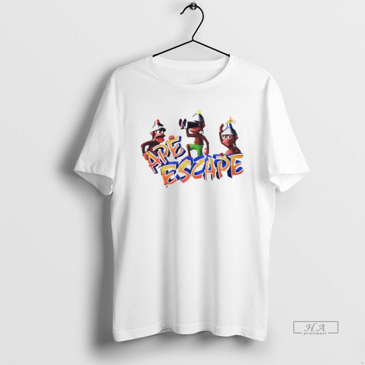 Official Playstation Ape Escape Monkey Cartoon - Adult & Kids T-Shirts, Sweatshirts & Hoodies apparel design preview 1