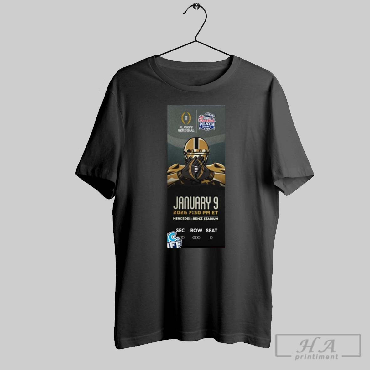 Official Playoff Semifinal X Chick Fil A Peach Bowl - Adult & Kids T-Shirts, Sweatshirts & Hoodies apparel design preview 1