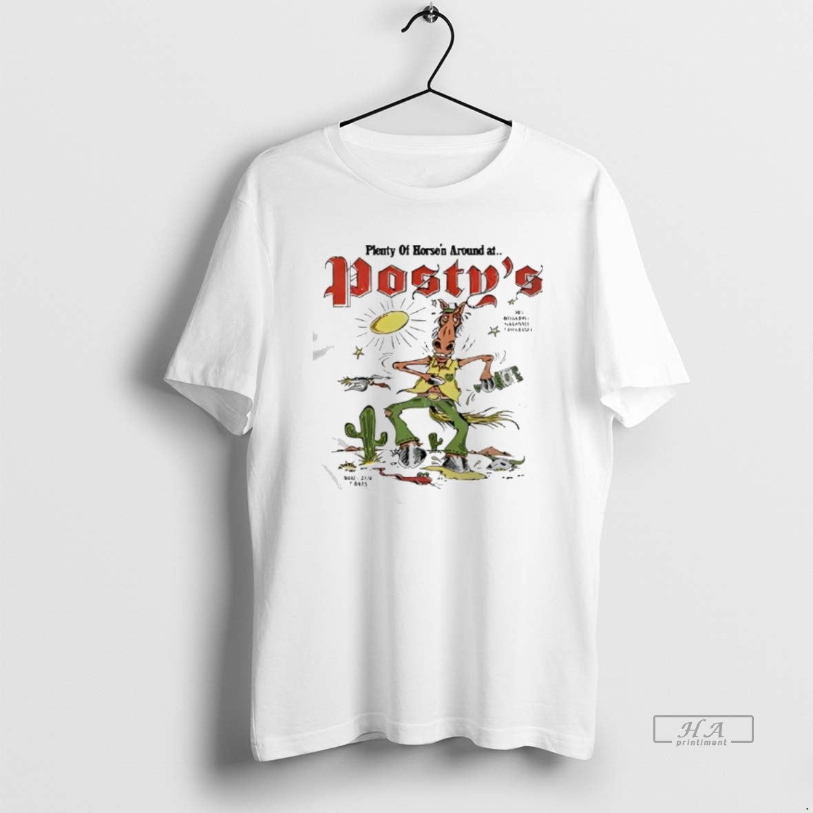Official Post Malone Horsen Around Postys - Adult & Kids T-Shirts, Sweatshirts & Hoodies apparel design preview 1