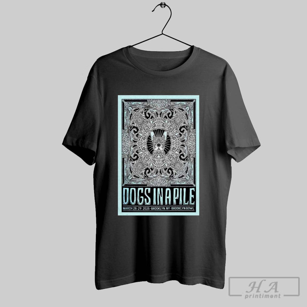 Official Poster Dogs In A Pile New York March 28th - Adult & Kids T-Shirts, Sweatshirts & Hoodies apparel design preview 1
