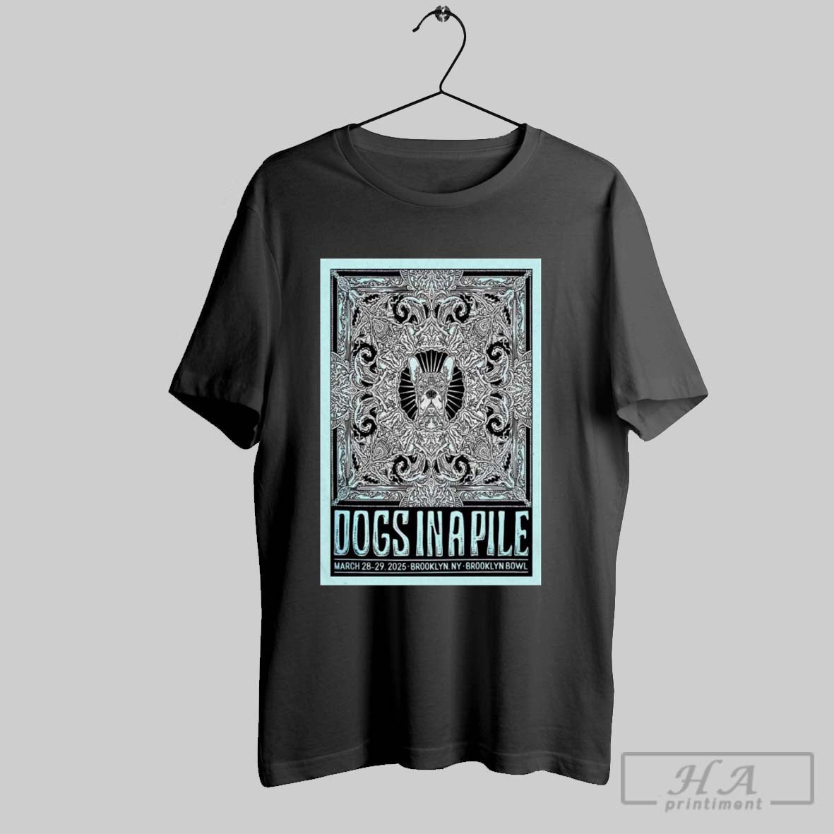 Official Poster Dogs In A Pile New York March 28th - Adult & Kids T-Shirts, Sweatshirts & Hoodies apparel design preview 1
