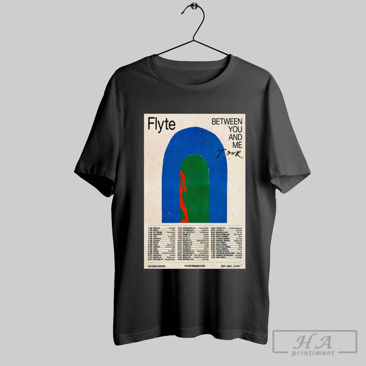 Official Poster Flyte Between You And Me Tour 2025 10 - Adult & Kids T-Shirts, Sweatshirts & Hoodies apparel design preview 1