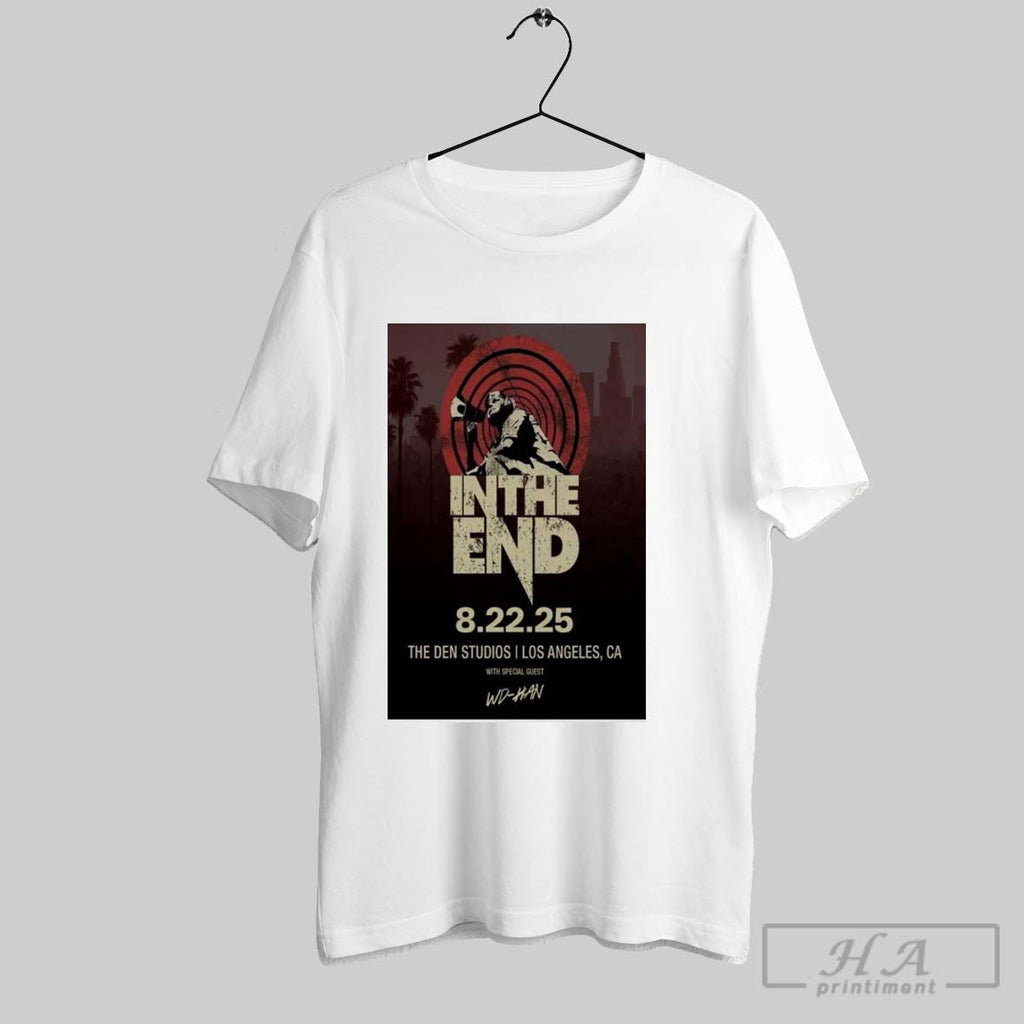 Official Poster In The End August 22 2025 Den Studios - Adult & Kids T-Shirts, Sweatshirts & Hoodies apparel design preview 1