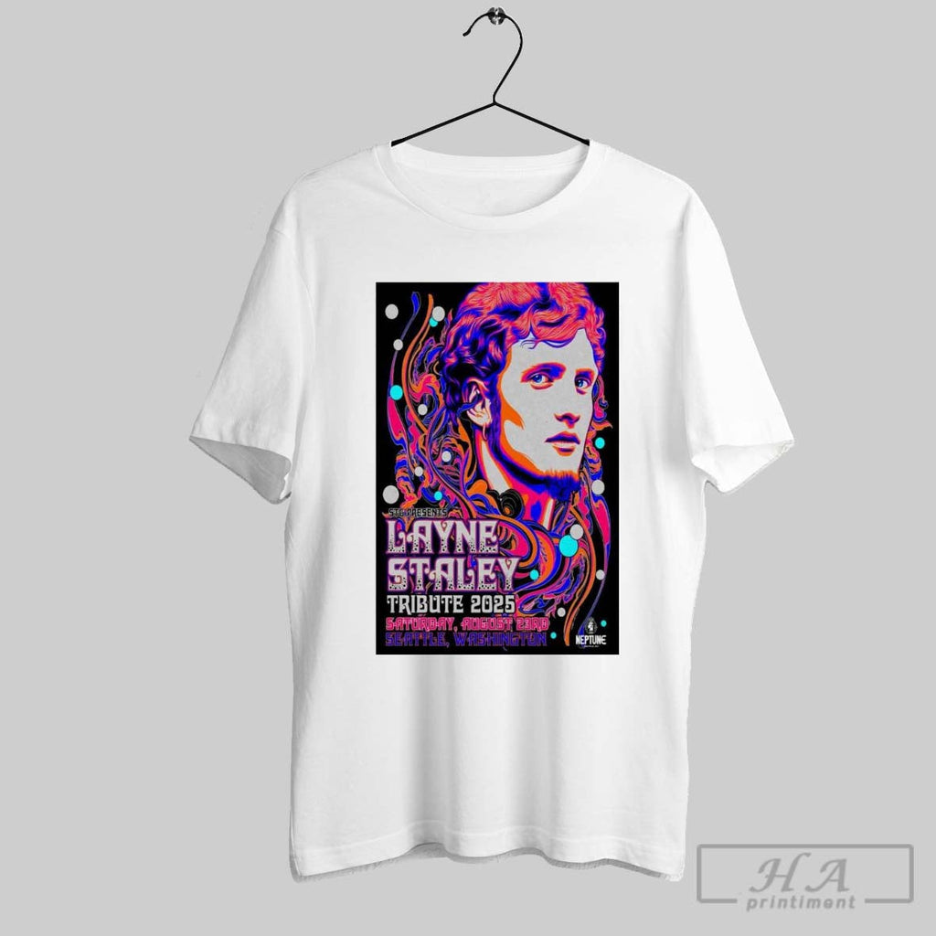Official Poster Layne Staley Tour Saturday August 23 - Adult & Kids T-Shirts, Sweatshirts & Hoodies apparel design preview 1