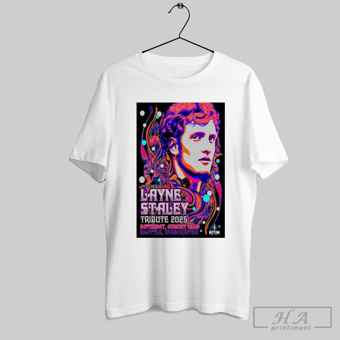 Official Poster Layne Staley Tour Saturday August 23 - Adult & Kids T-Shirts, Sweatshirts & Hoodies apparel design preview 1