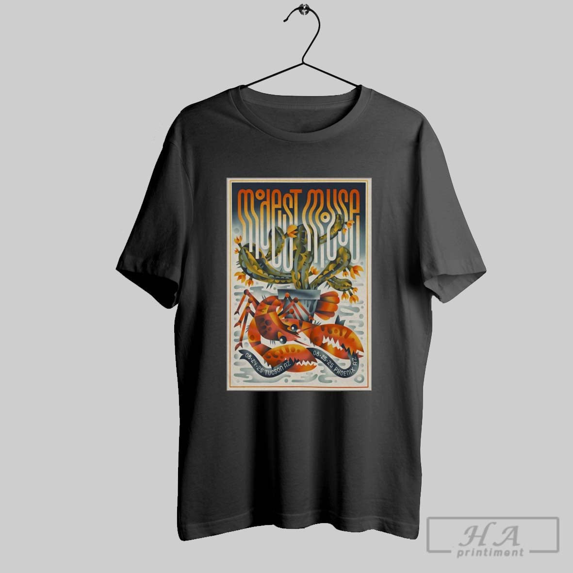 Official Poster Modest Mouse 2025 August 24 Rialto - Adult & Kids T-Shirts, Sweatshirts & Hoodies apparel design preview 1