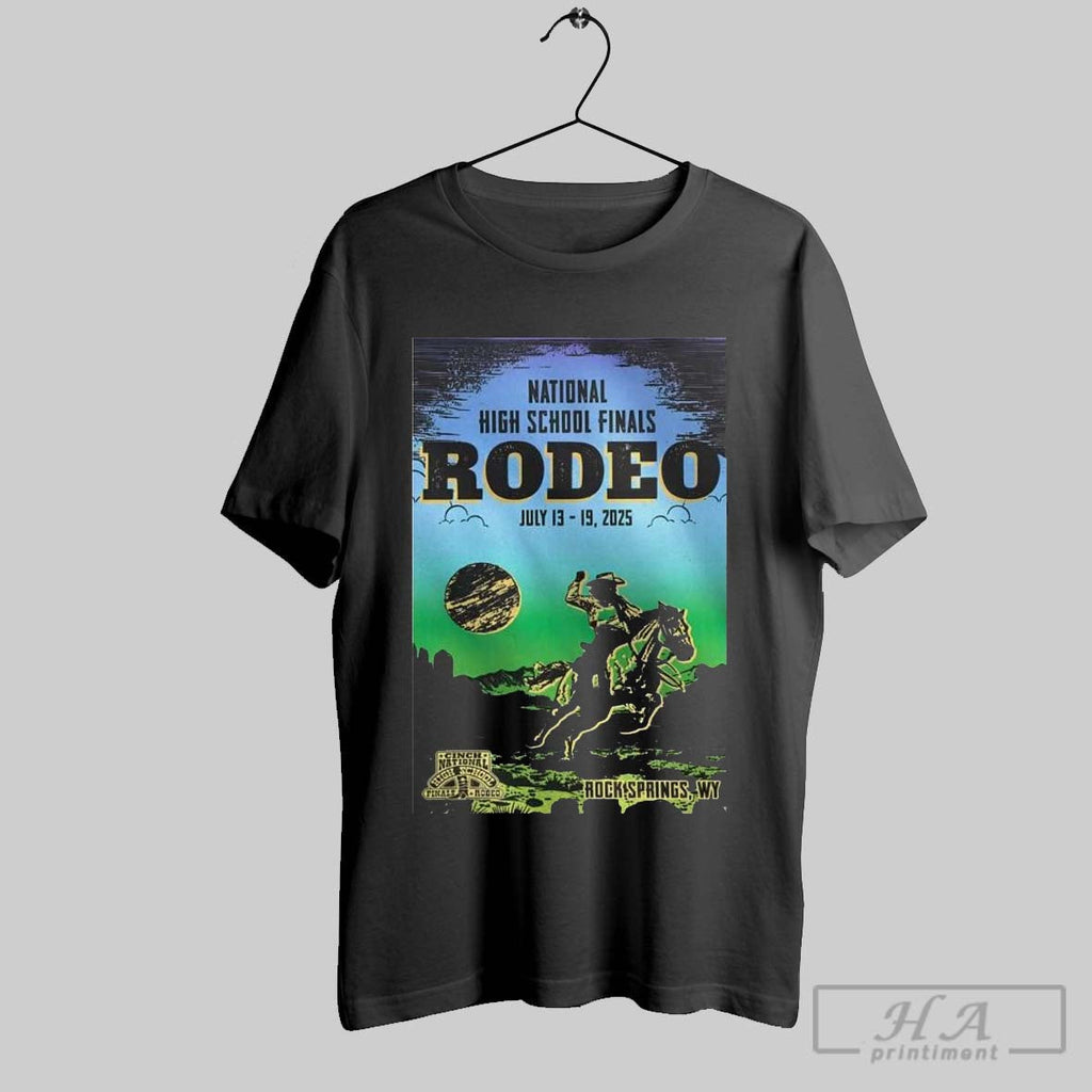 Official Poster Rodeo Des Rock Springs Wy July 13 19 - Adult & Kids T-Shirts, Sweatshirts & Hoodies apparel design preview 1