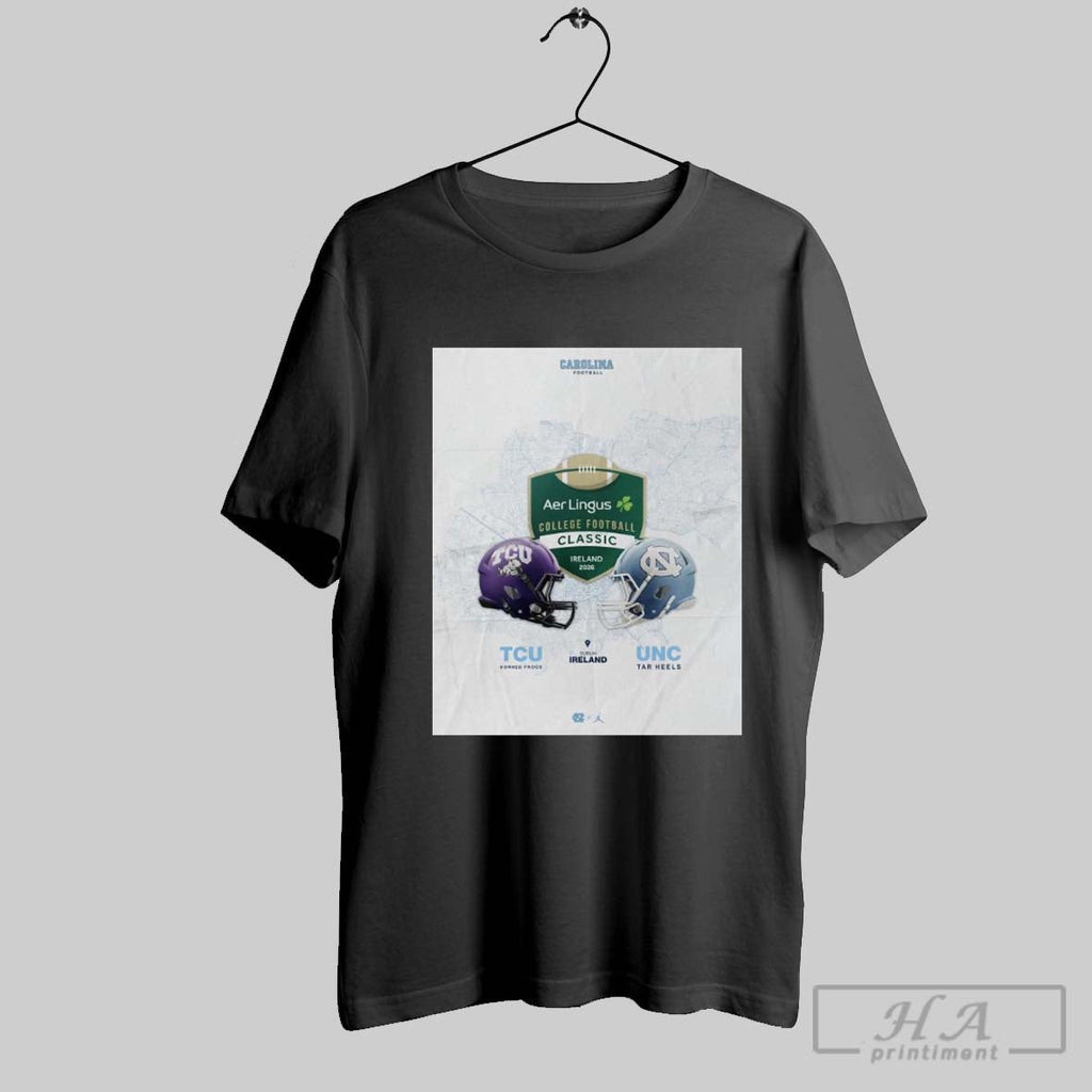 Official Poster Tcu Horned Frogs Vs North Carolina - Adult & Kids T-Shirts, Sweatshirts & Hoodies apparel design preview 1