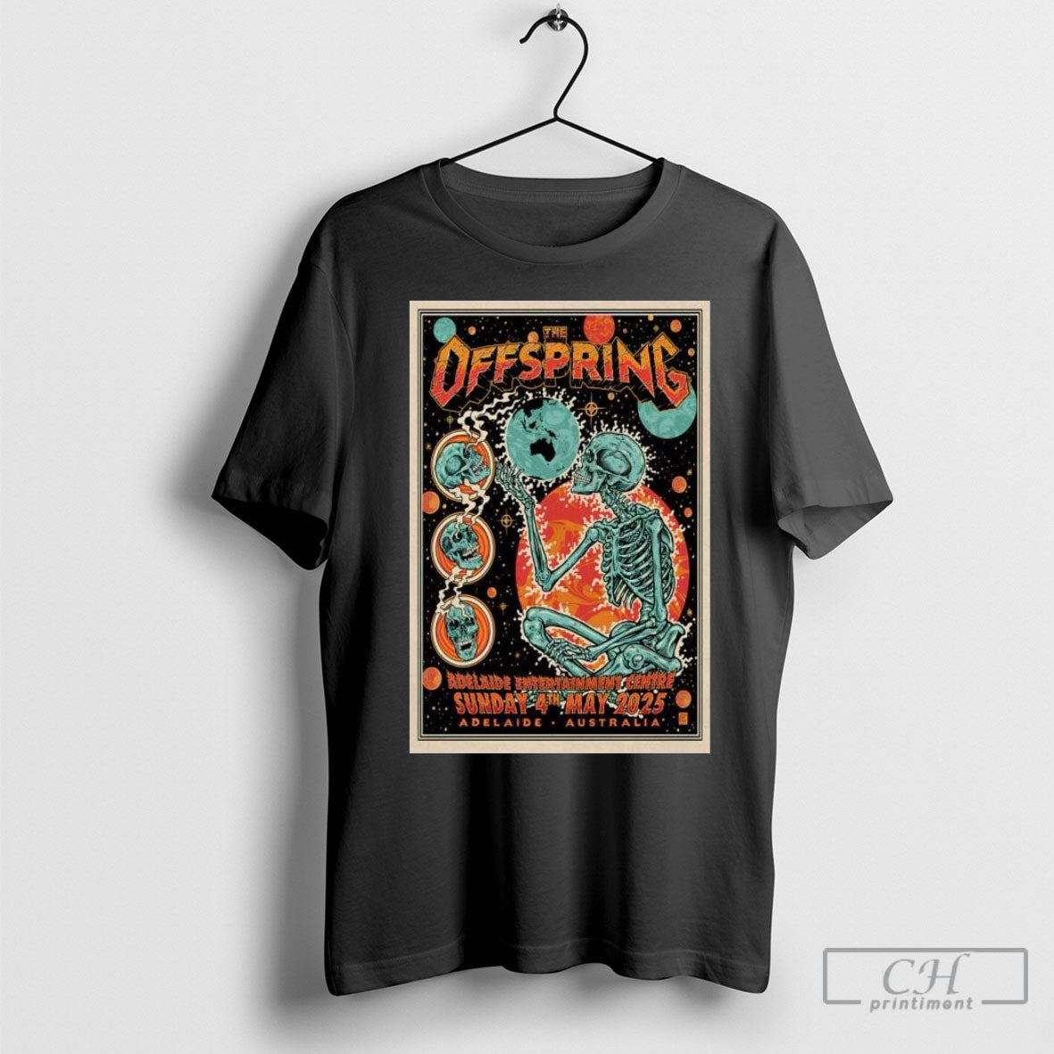 Official Poster The Offspring Adelaide Entertainment - Adult & Kids T-Shirts, Sweatshirts & Hoodies apparel design preview 1