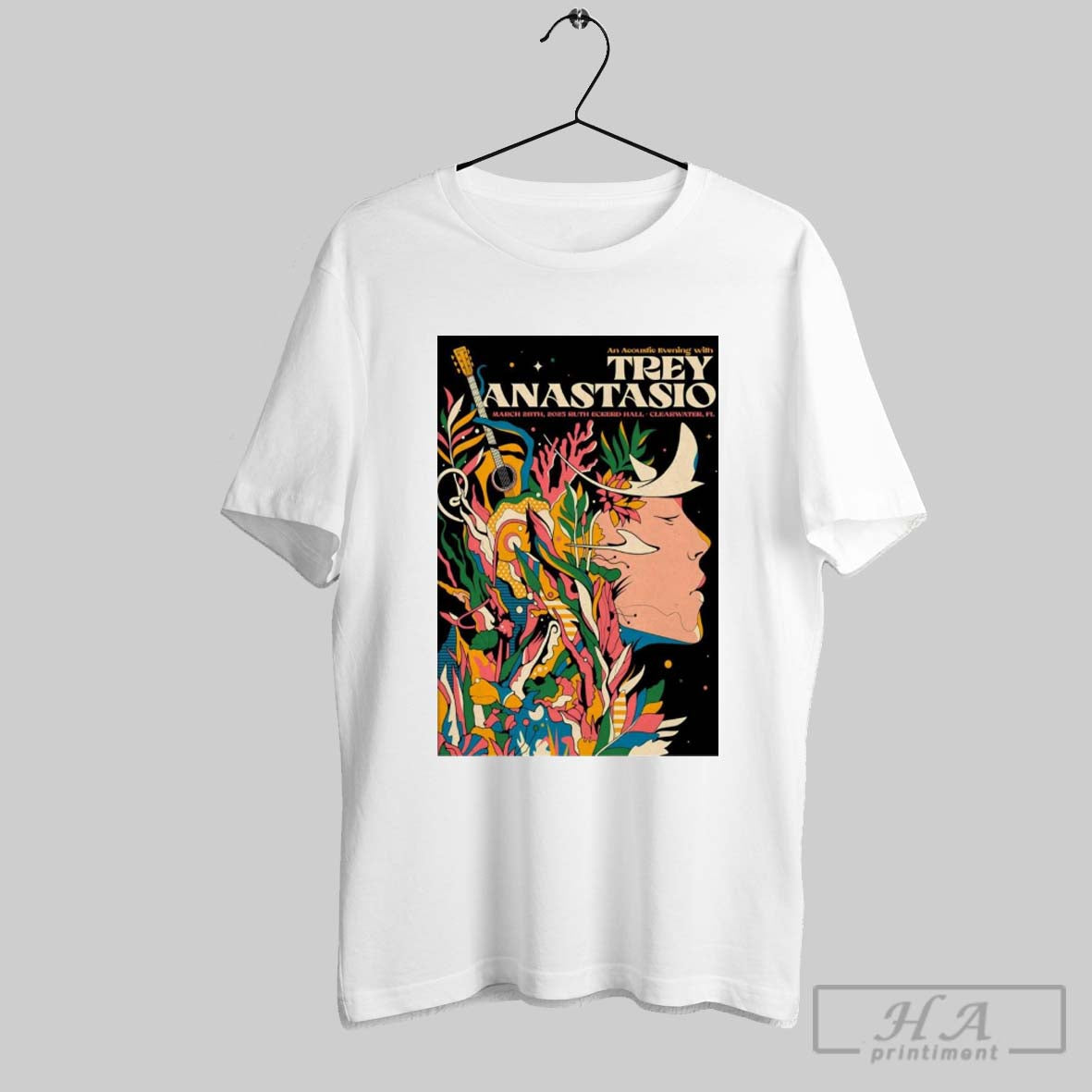 Official Poster Trey Anastasio Florida March 28th - Adult & Kids T-Shirts, Sweatshirts & Hoodies apparel design preview 1