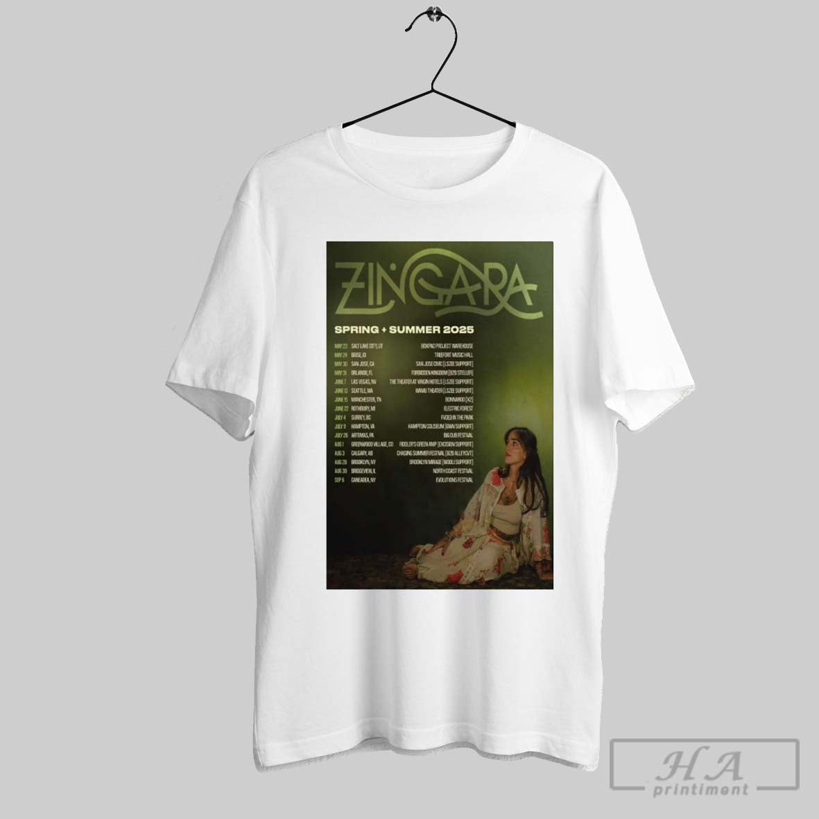 Official Poster Zingara Spring Summer Tour 2025 - Adult & Kids T-Shirts, Sweatshirts & Hoodies apparel design preview 1