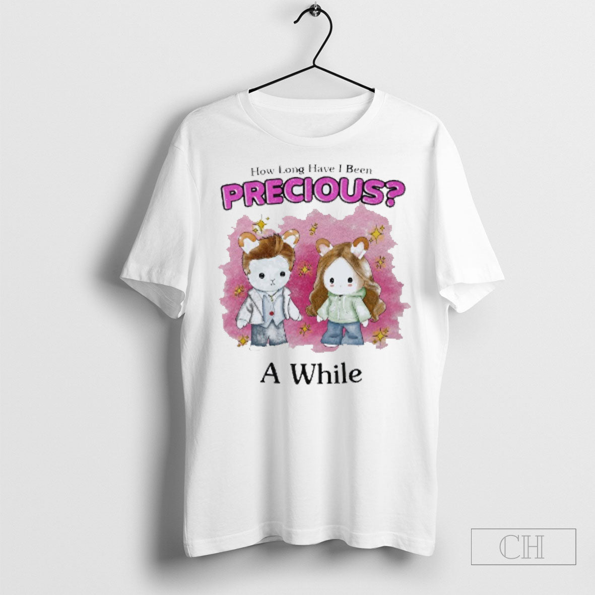 Official Precious How Long Have I Been A While - Adult & Kids T-Shirts, Sweatshirts & Hoodies apparel design preview 1
