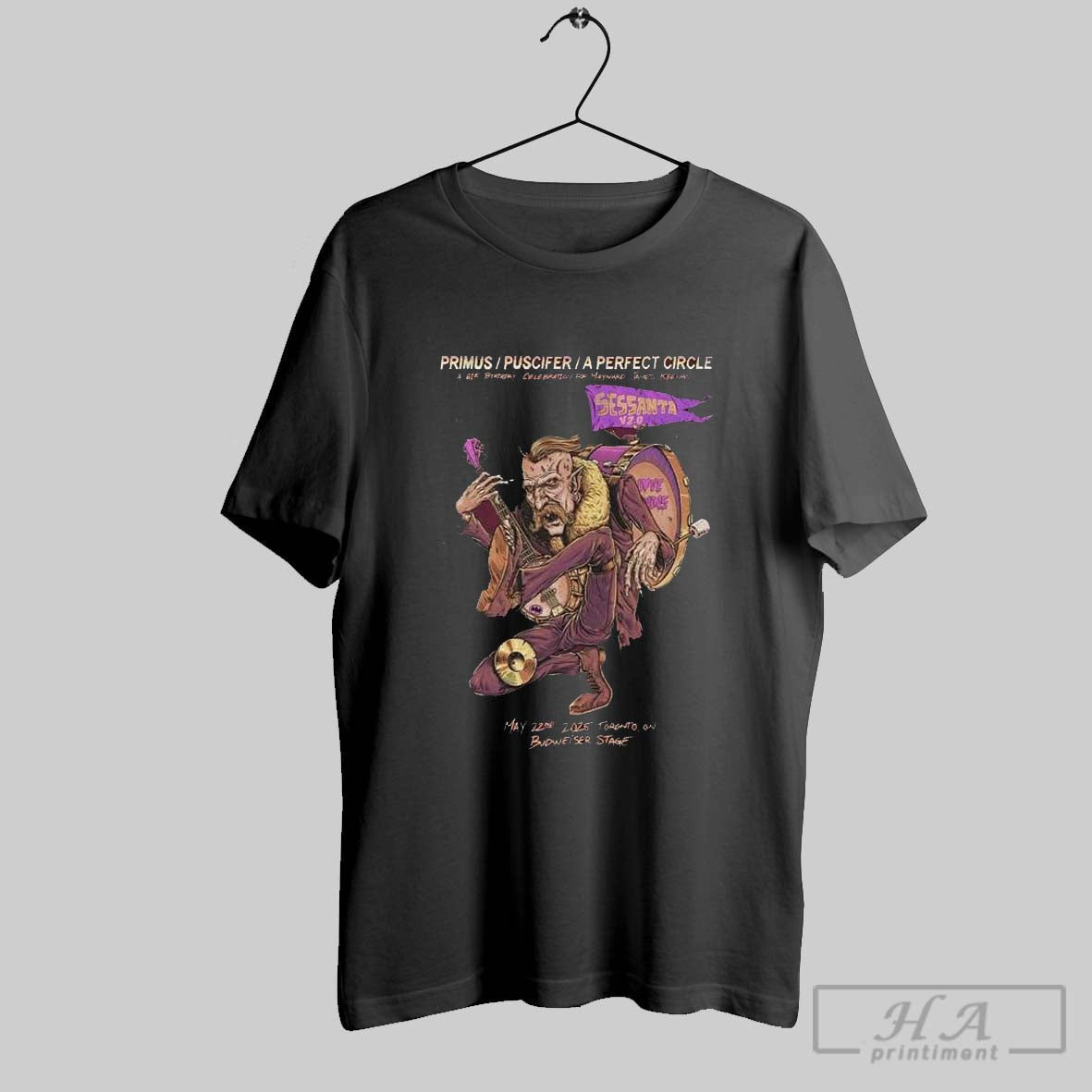 Official Primus Puscifer A Perfect Circle Sessanta V - Adult & Kids T-Shirts, Sweatshirts & Hoodies apparel design preview 1