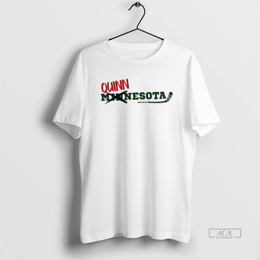 Official Quinn Hughes Quinnesota Mn Wild Hockey - Adult & Kids T-Shirts, Sweatshirts & Hoodies apparel design preview 1