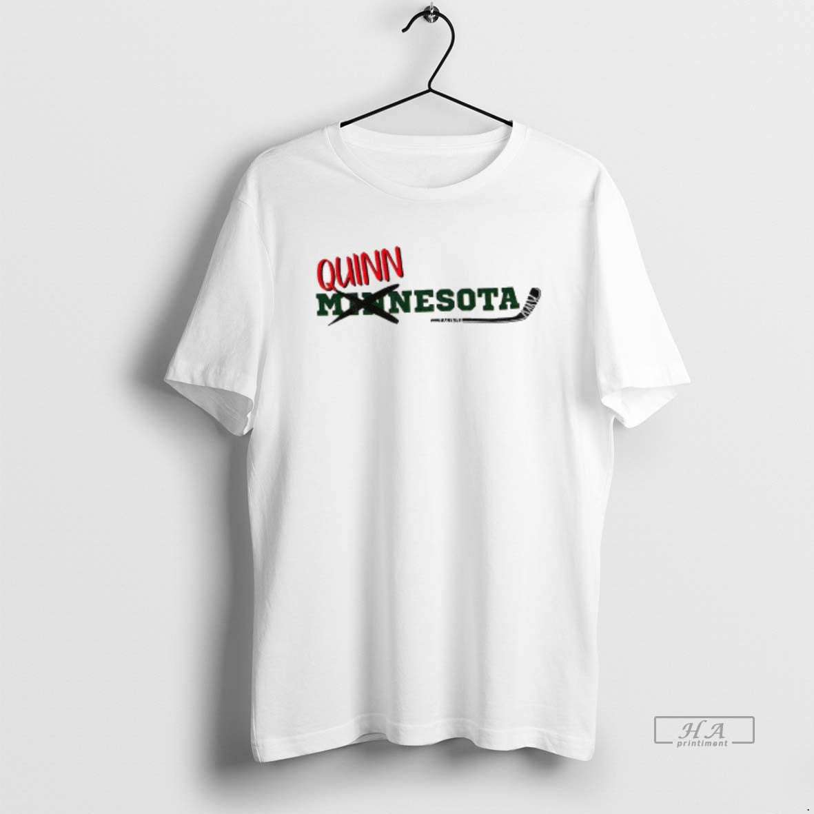 Official Quinn Hughes Quinnesota Mn Wild Hockey - Adult & Kids T-Shirts, Sweatshirts & Hoodies apparel design preview 1