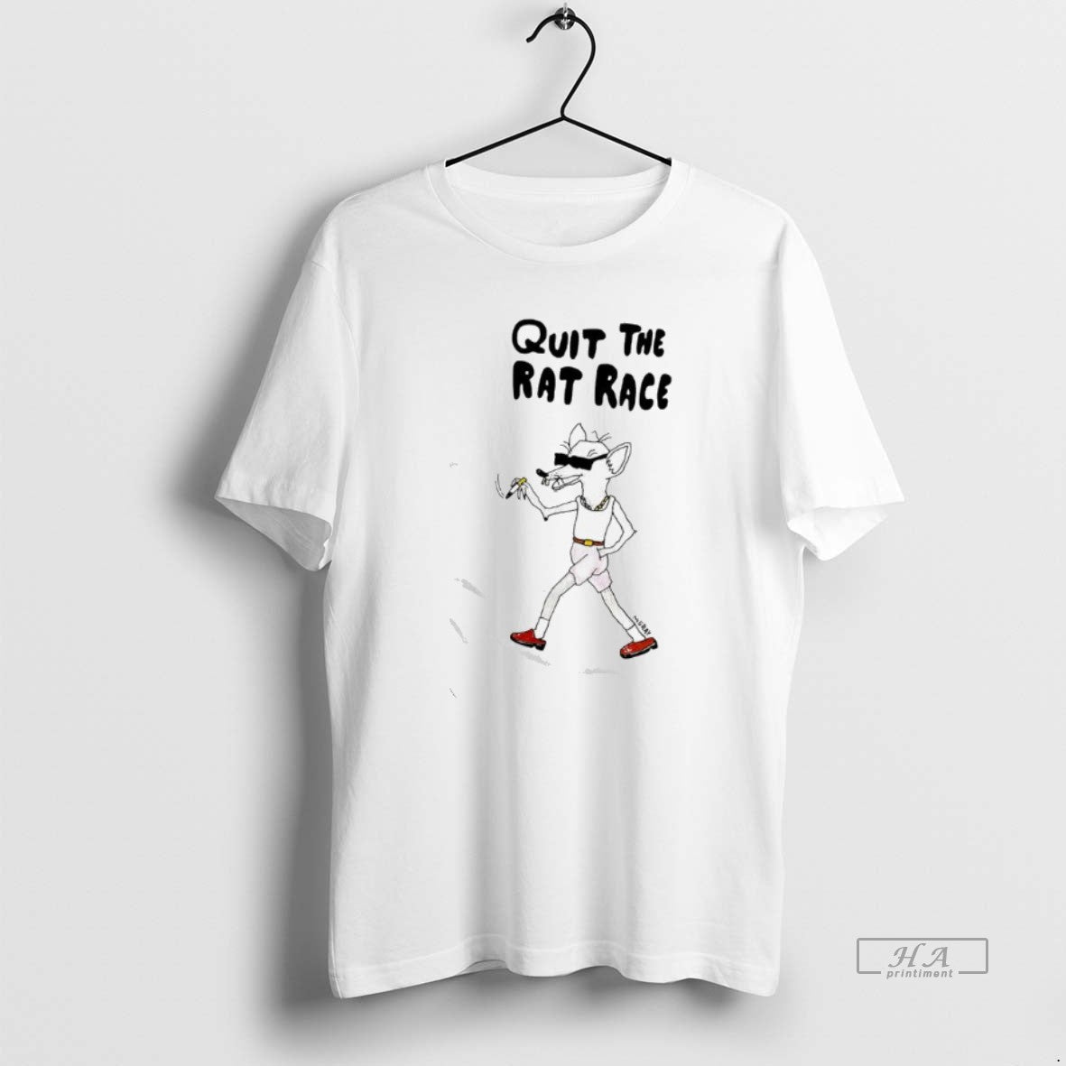 Official Quit Rat Race - Adult & Kids T-Shirts, Sweatshirts & Hoodies apparel design preview 1
