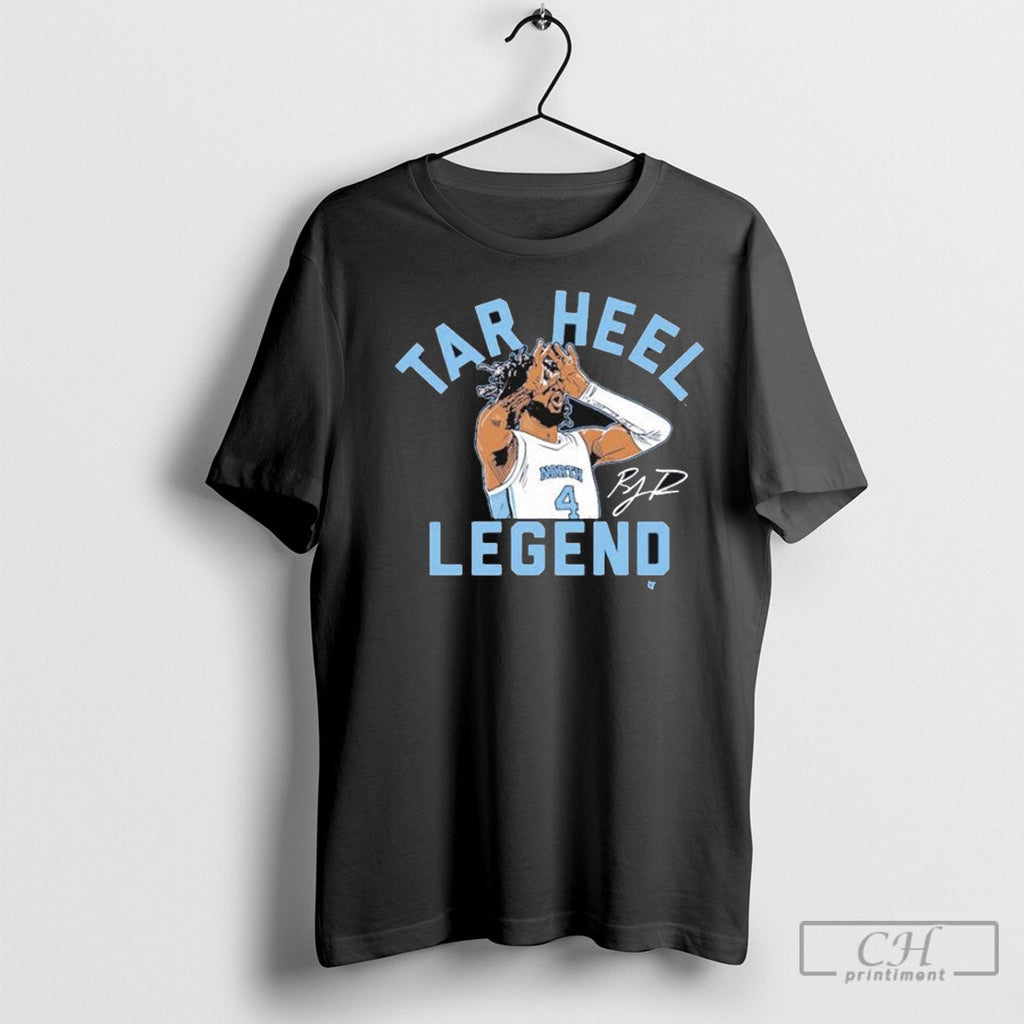 Official R J Davis Tar Heel Legend North Carolina - Adult & Kids T-Shirts, Sweatshirts & Hoodies apparel design preview 1