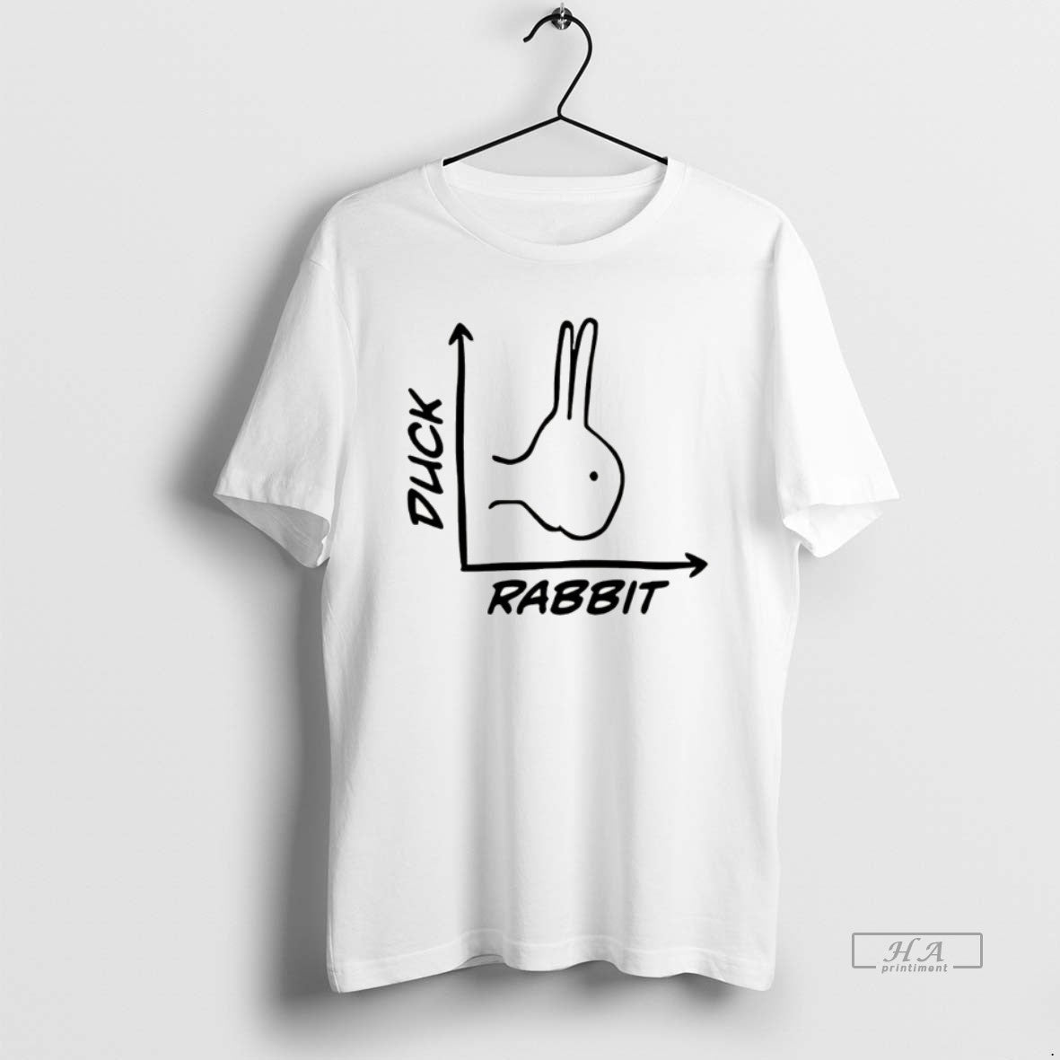 Official Rabbit Or Duck Vintage Optical Illusion - Adult & Kids T-Shirts, Sweatshirts & Hoodies apparel design preview 1