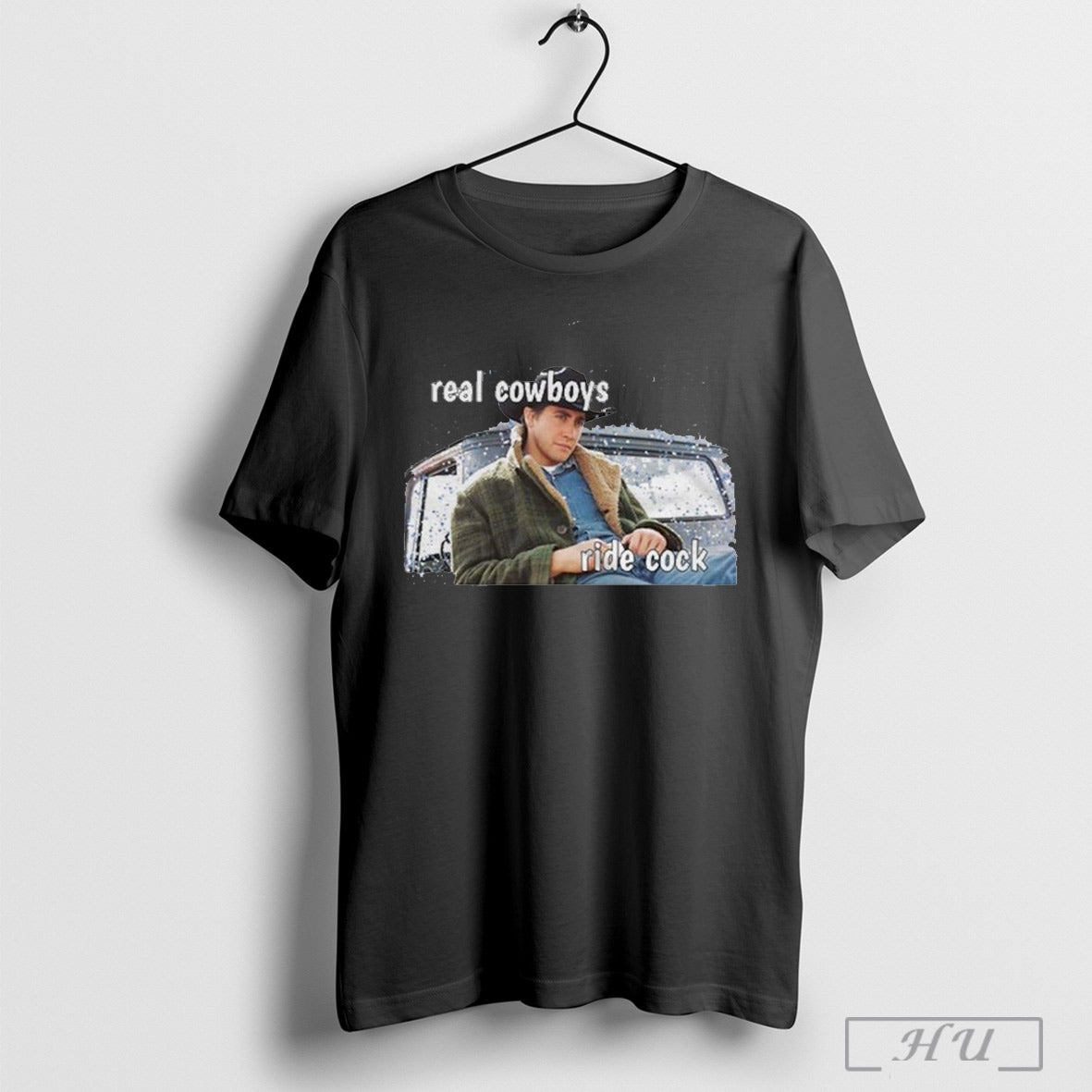 Official Real Cowboys Ride Cock - Adult & Kids T-Shirts, Sweatshirts & Hoodies apparel design preview 1