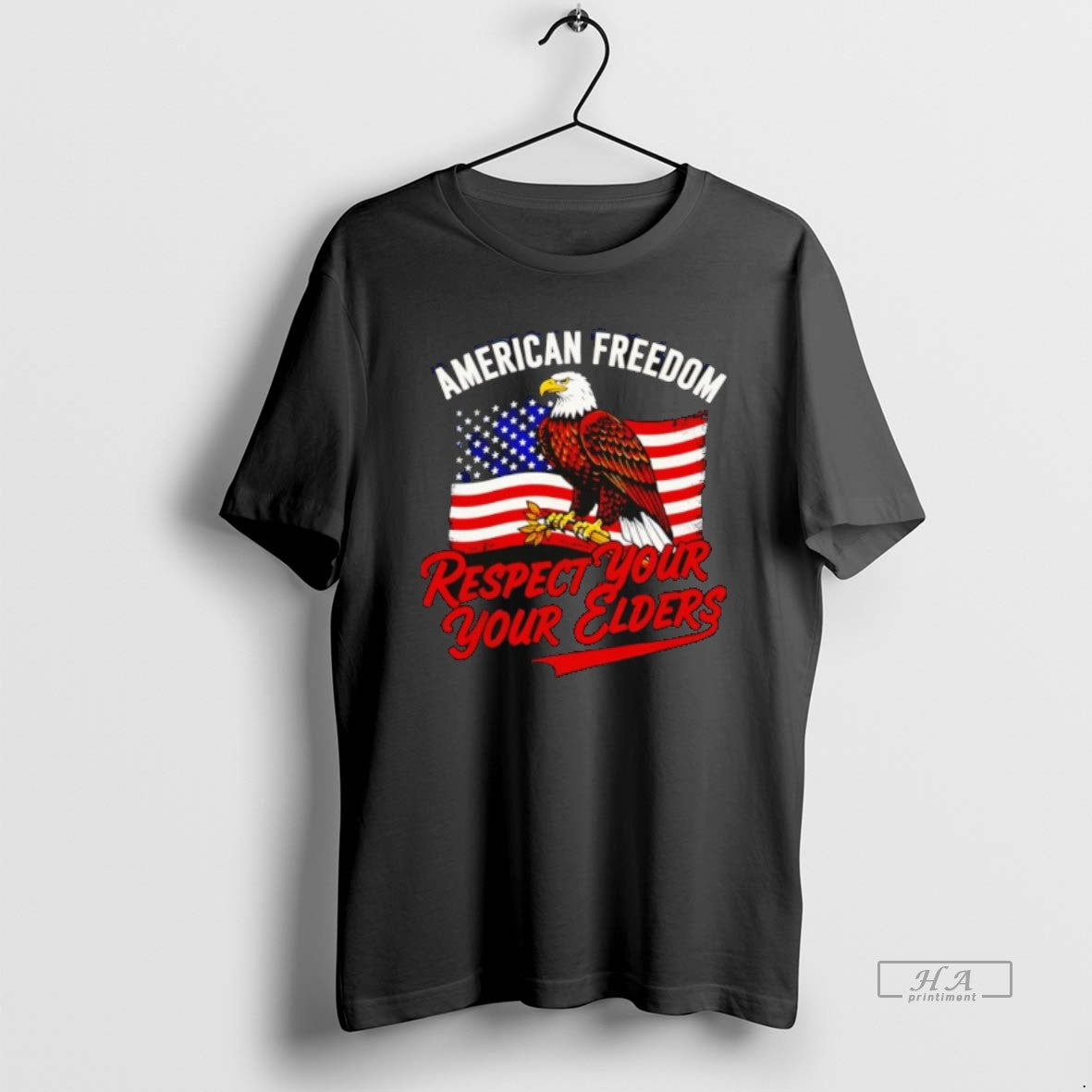 Official Respect Your Elders American Freedom - Adult & Kids T-Shirts, Sweatshirts & Hoodies apparel design preview 1