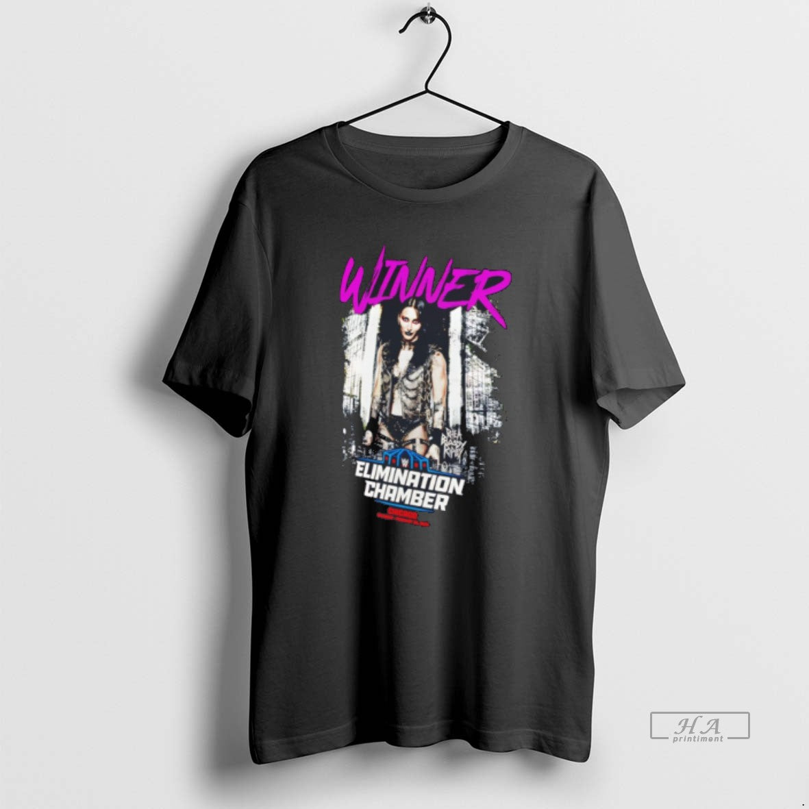 Official Rhea Ripley Elimination Chamber 2026 Womens - Adult & Kids T-Shirts, Sweatshirts & Hoodies apparel design preview 1