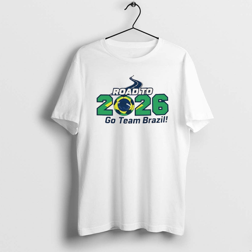 Official Road 2026 Go Team Brazil Fan Gear Soccer - Adult & Kids T-Shirts, Sweatshirts & Hoodies apparel design preview 1