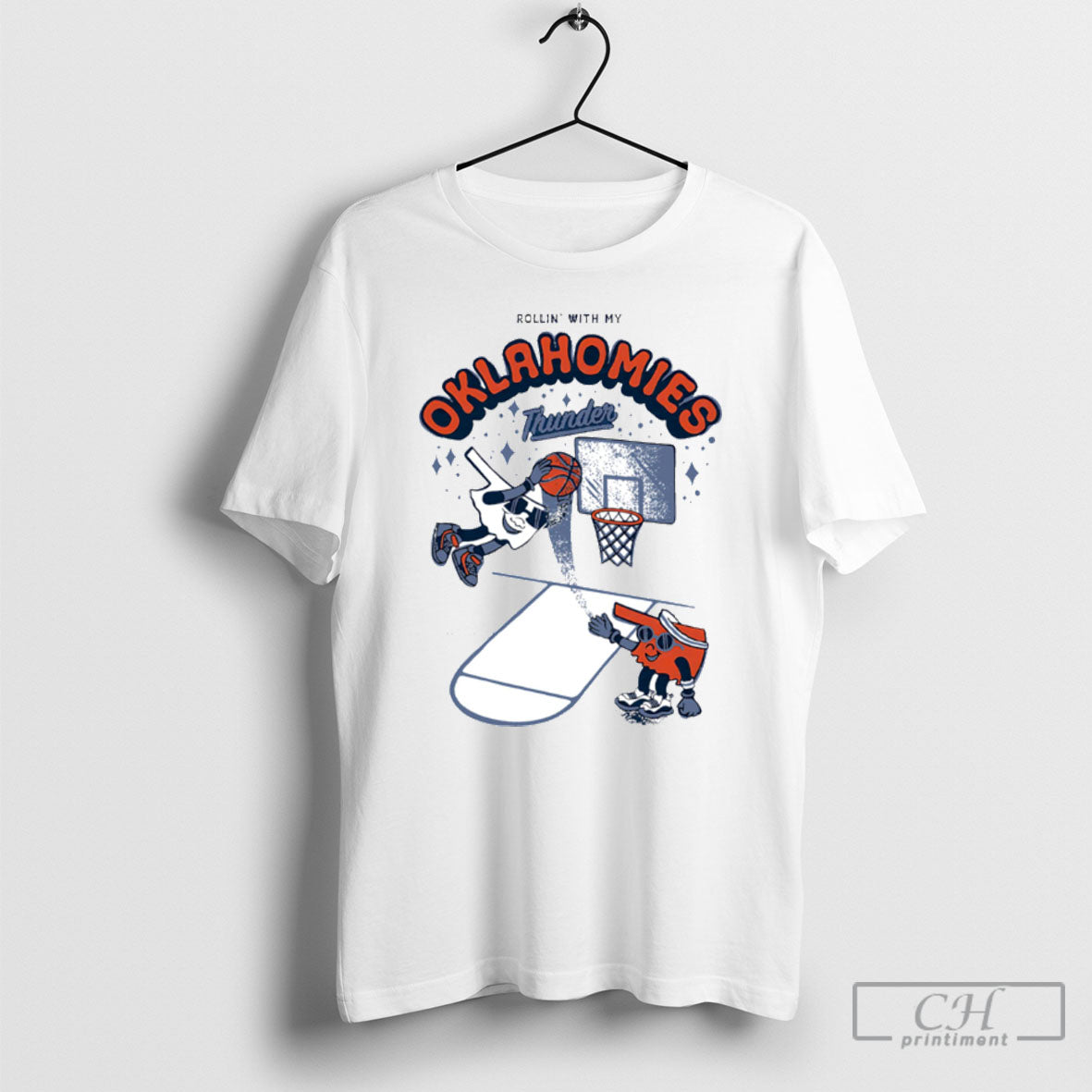 Official Rollin With My Oklahomies Thunder Cute - Adult & Kids T-Shirts, Sweatshirts & Hoodies apparel design preview 1