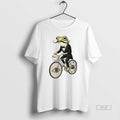 Official Salvador Dali Inspired Frog On Bicycle - Adult & Kids T-Shirts, Sweatshirts & Hoodies apparel design preview 1