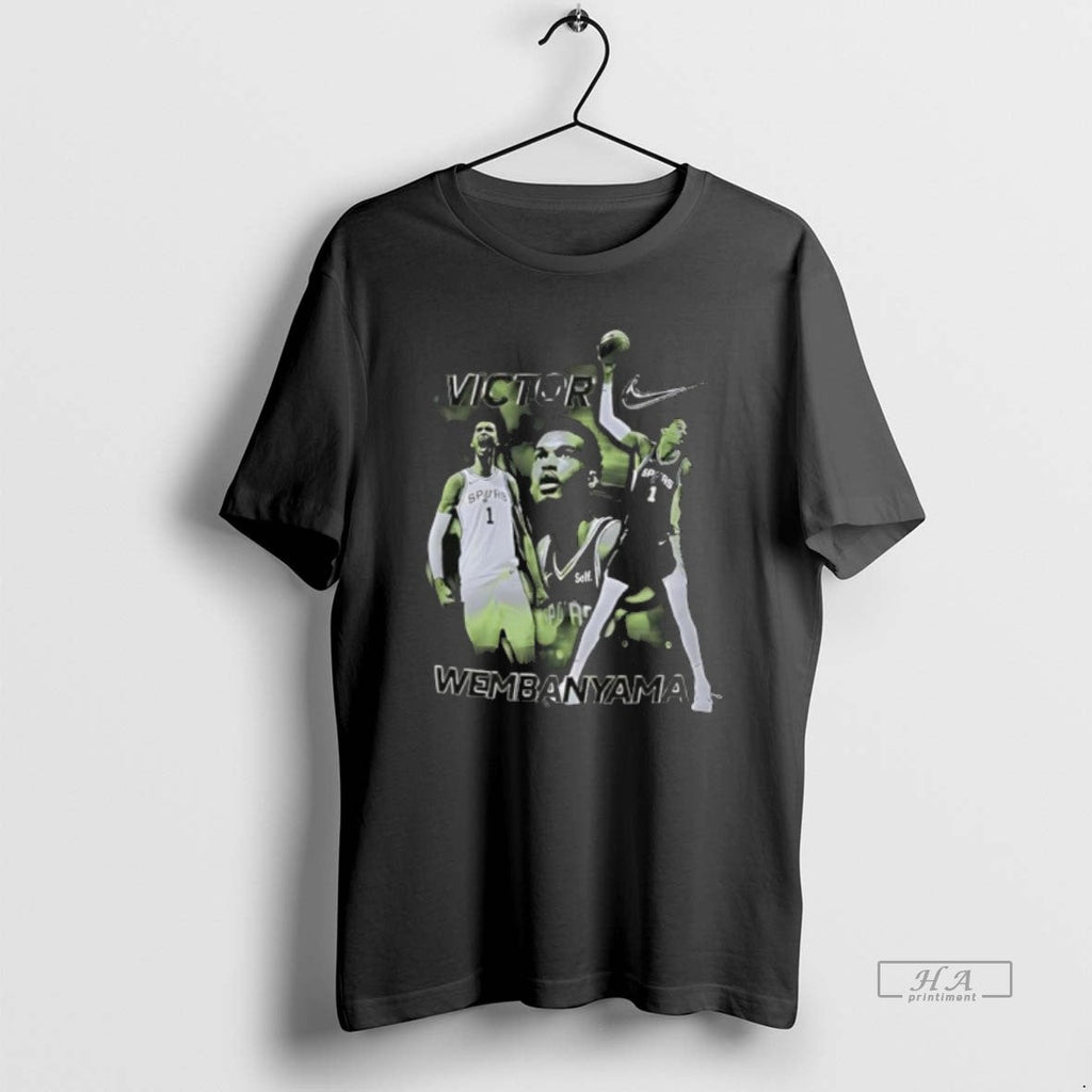 Official San Antonio Spurs Victor Wembanyama Photo - Adult & Kids T-Shirts, Sweatshirts & Hoodies apparel design preview 1
