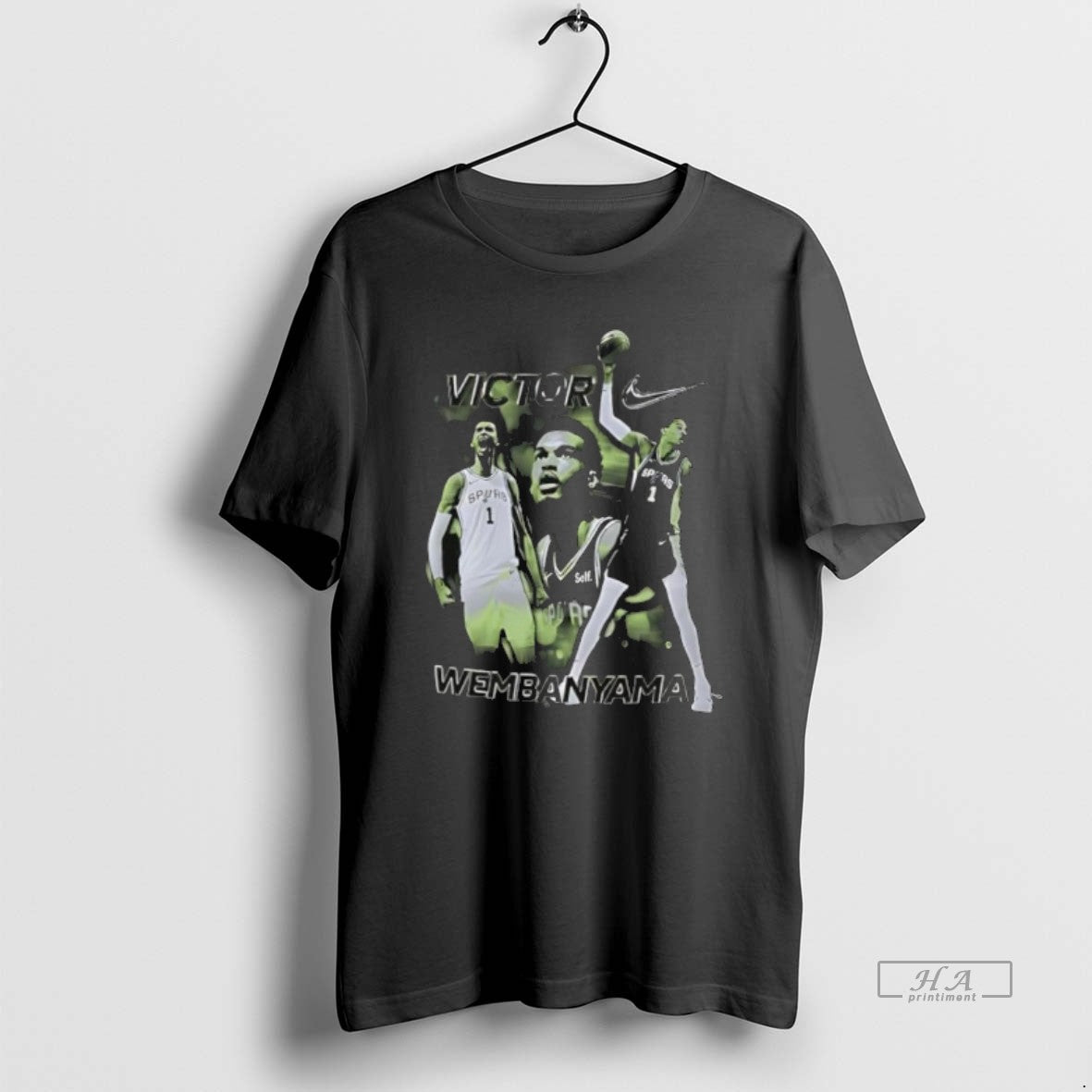 Official San Antonio Spurs Victor Wembanyama Photo - Adult & Kids T-Shirts, Sweatshirts & Hoodies apparel design preview 1