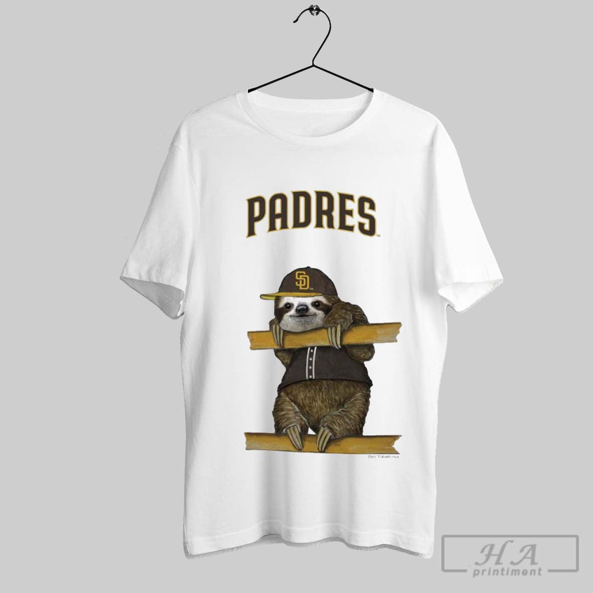 Official San Diego Padres Tiny Turnip Sloth 2025 - Adult & Kids T-Shirts, Sweatshirts & Hoodies apparel design preview 1