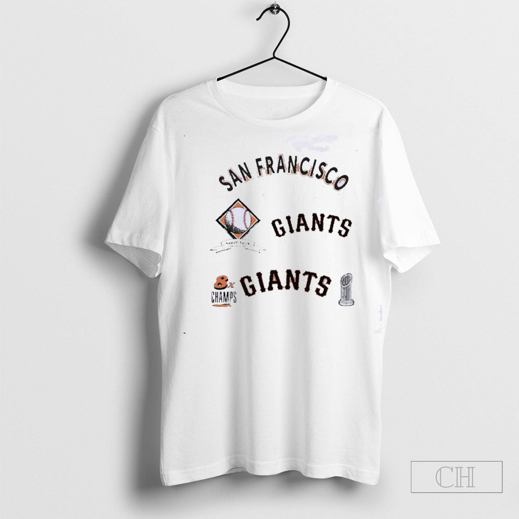 Official San Francisco Giants Defined 8x Champions - Adult & Kids T-Shirts, Sweatshirts & Hoodies apparel design preview 1