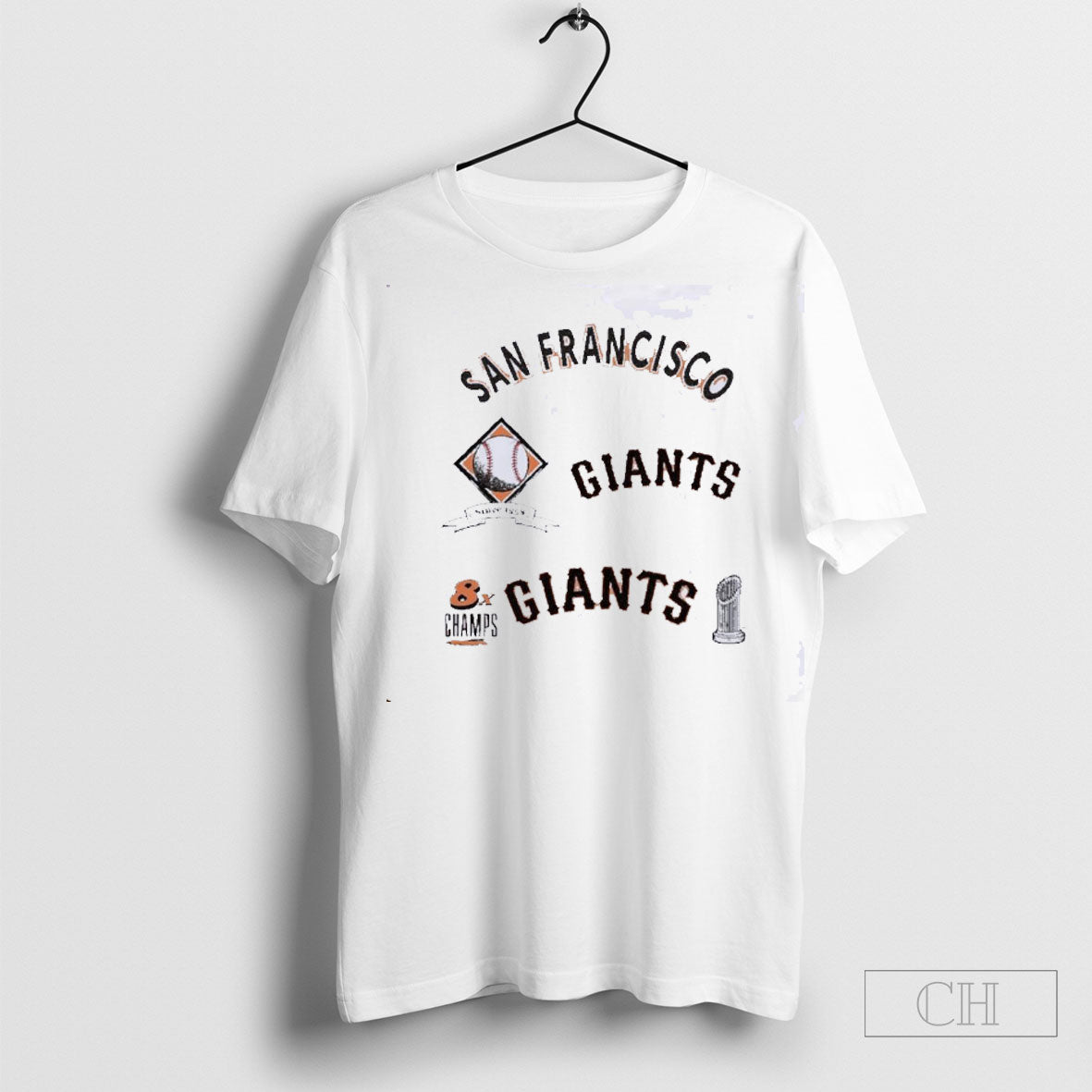 Official San Francisco Giants Defined 8x Champions - Adult & Kids T-Shirts, Sweatshirts & Hoodies apparel design preview 1