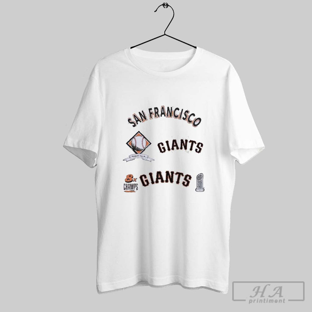 Official San Francisco Giants Defined 8x Champions - Adult & Kids T-Shirts, Sweatshirts & Hoodies apparel design preview 1