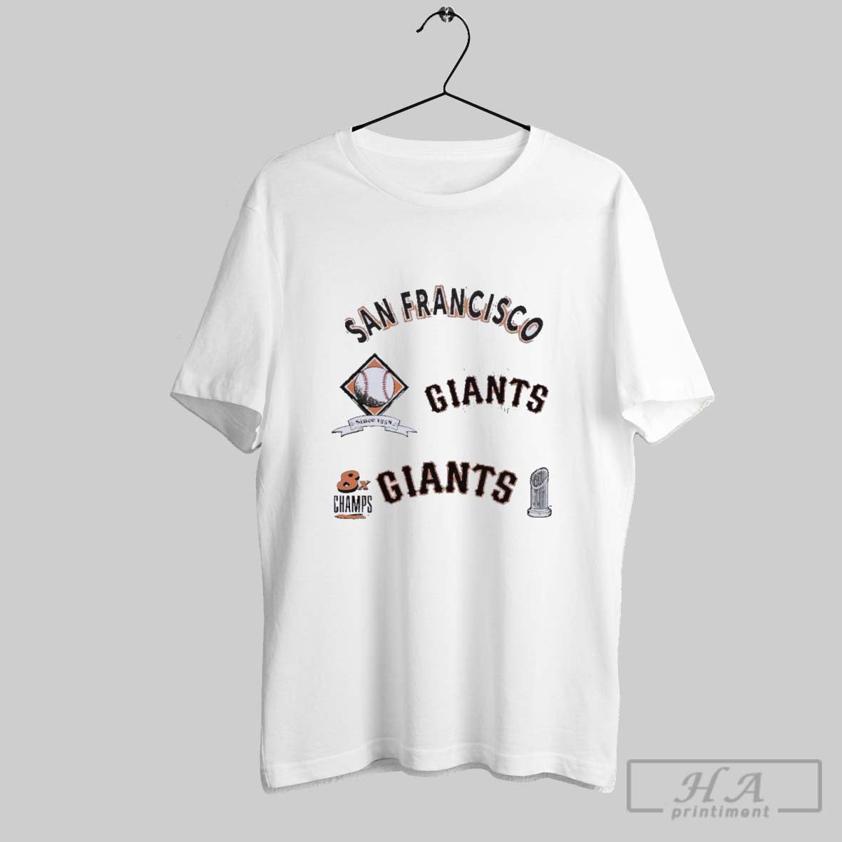 Official San Francisco Giants Defined 8x Champions - Adult & Kids T-Shirts, Sweatshirts & Hoodies apparel design preview 1