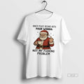 Official Santa Claus Inner Peace Begins Four Words - Adult & Kids T-Shirts, Sweatshirts & Hoodies apparel design preview 1
