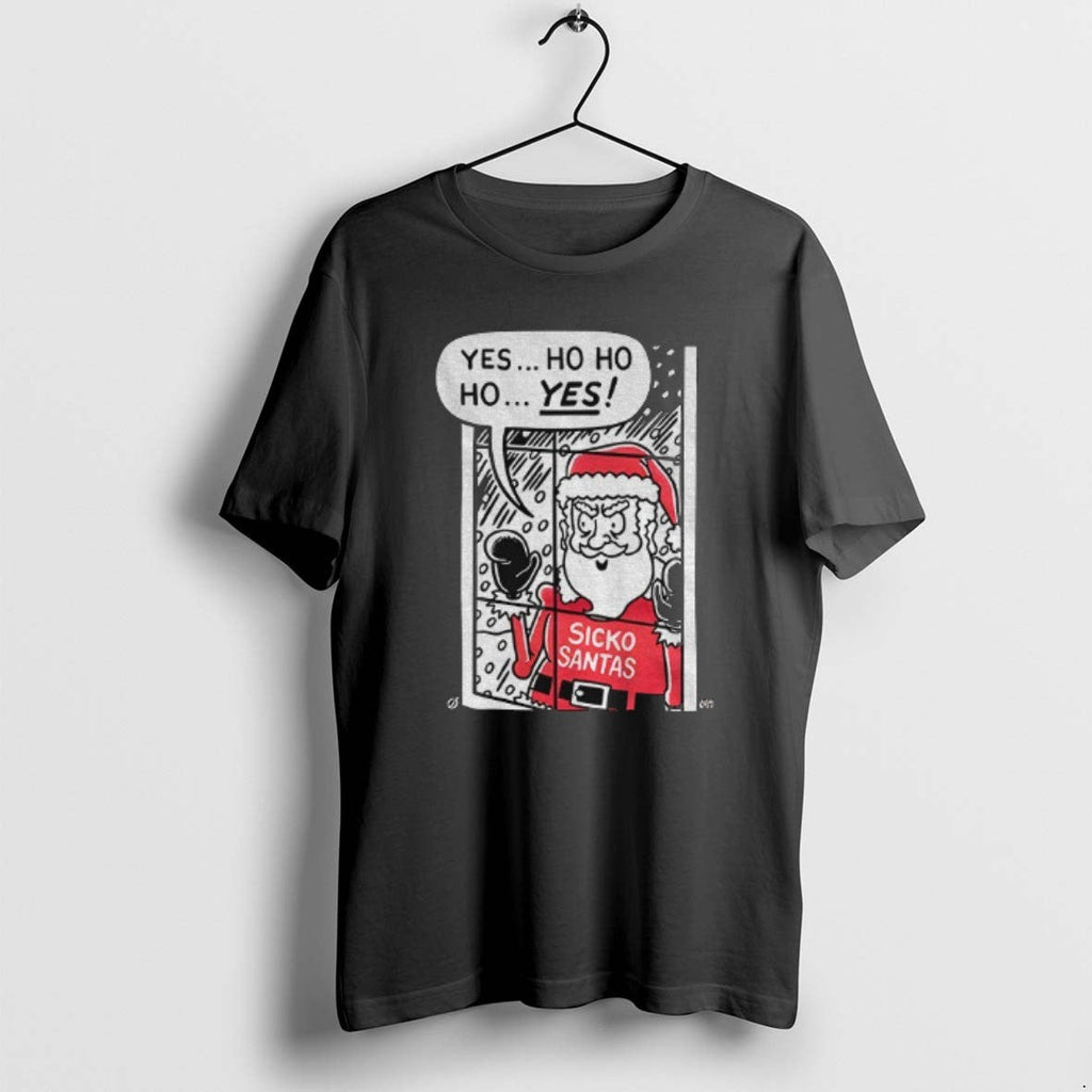 Official Santa Sickos Yes Ho Merry - Adult & Kids T-Shirts, Sweatshirts & Hoodies apparel design preview 1