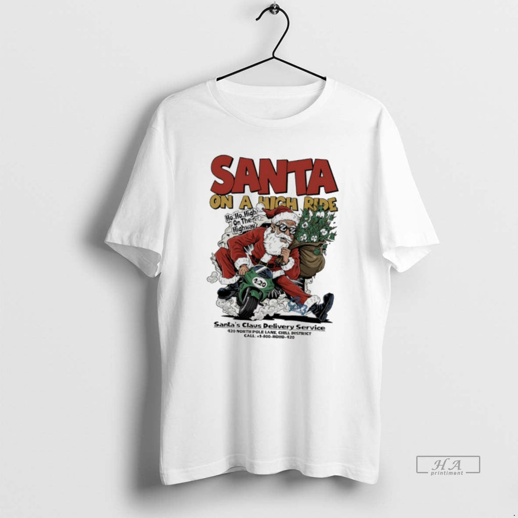 Official Santa High Ride Santas Claus Delivery - Adult & Kids T-Shirts, Sweatshirts & Hoodies apparel design preview 1