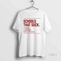 Official Schools That Suck Checkbox Indiana Hoosier - Adult & Kids T-Shirts, Sweatshirts & Hoodies apparel design preview 1