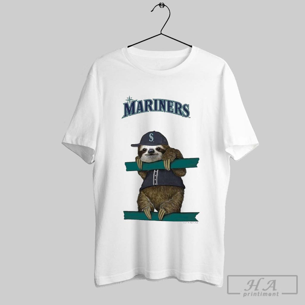 Official Seattle Mariners Tiny Turnip Sloth 2025 - Adult & Kids T-Shirts, Sweatshirts & Hoodies apparel design preview 1