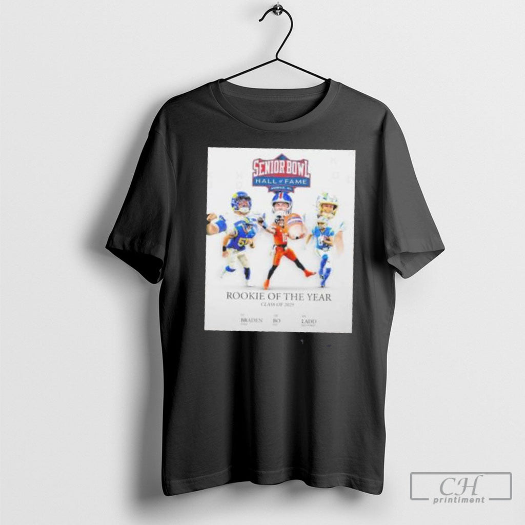 Official Senior Bowl Hall Of Fame Rookie The Year - Adult & Kids T-Shirts, Sweatshirts & Hoodies apparel design preview 1