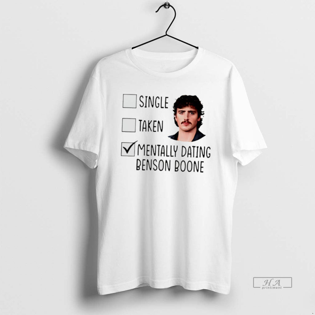 Official Single Taken Mentally Dating Benson Boone - Adult & Kids T-Shirts, Sweatshirts & Hoodies apparel design preview 1