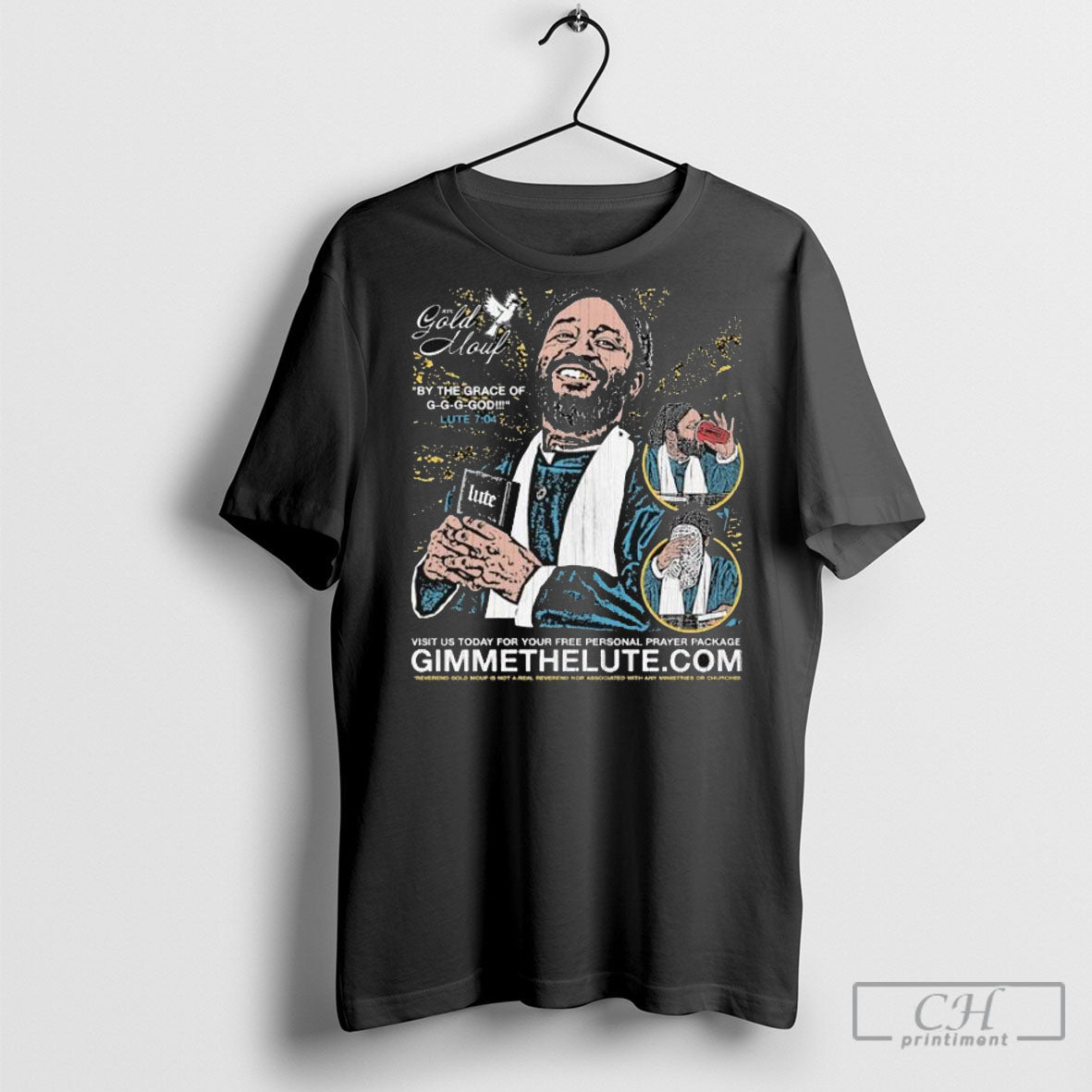 Official Slum County Reverend Gold Mouf Visit Us - Adult & Kids T-Shirts, Sweatshirts & Hoodies apparel design preview 1
