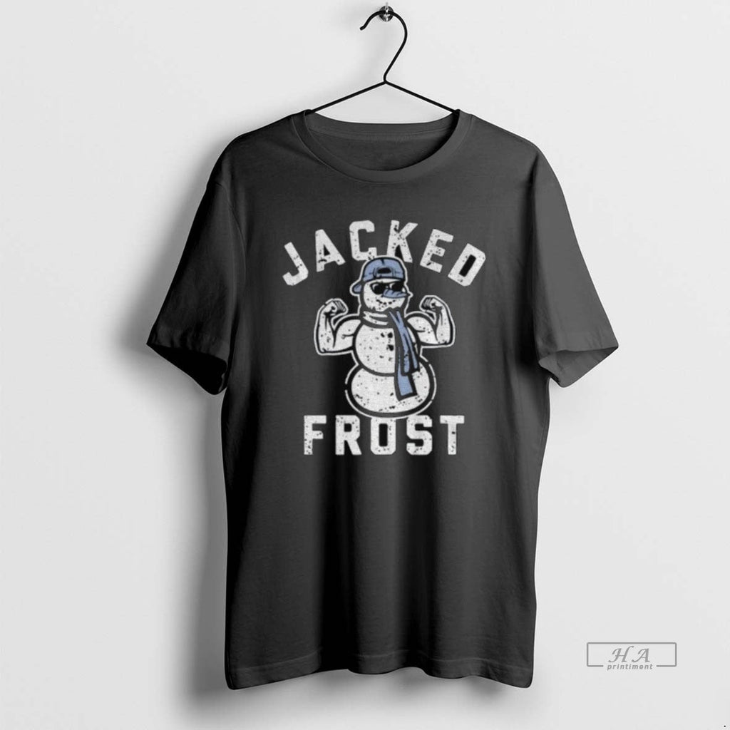 Official Snowman Strong Jacked Frost - Adult & Kids T-Shirts, Sweatshirts & Hoodies apparel design preview 1