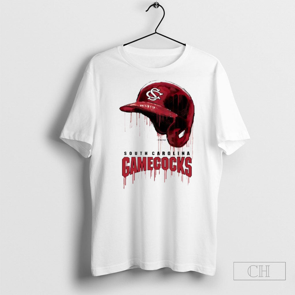 Official South Carolina Gamecocks Dripping Baseball - Adult & Kids T-Shirts, Sweatshirts & Hoodies apparel design preview 1