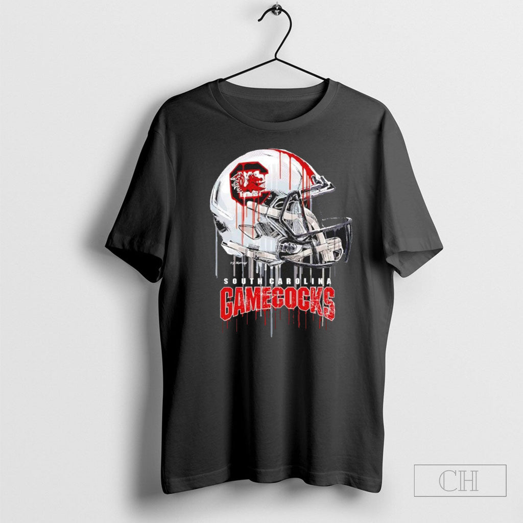 Official South Carolina Gamecocks Dripping Football - Adult & Kids T-Shirts, Sweatshirts & Hoodies apparel design preview 1